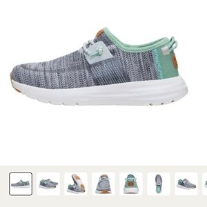 Womens Hey Dude Sirocco Gray With Speckle Sneakers 8
